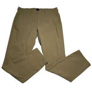 J Crew Tech Pant Mens 36x34 770 Straight Fit Stretch Performance Khaki Golf